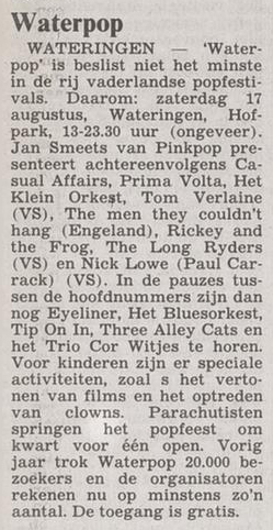 1985 08 15 Het Vrije Volk Waterpop