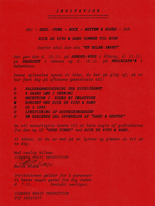 1987 1100 uitnodiging Iceberg Music