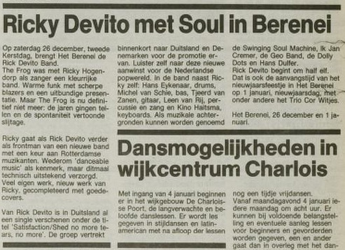 1987 1223 Het Vrije Volk Rick DeVito Band