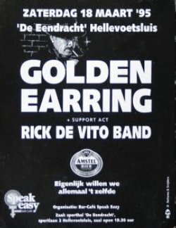 1995 03 18 Golden Earring show ticket Hellevoetsluis